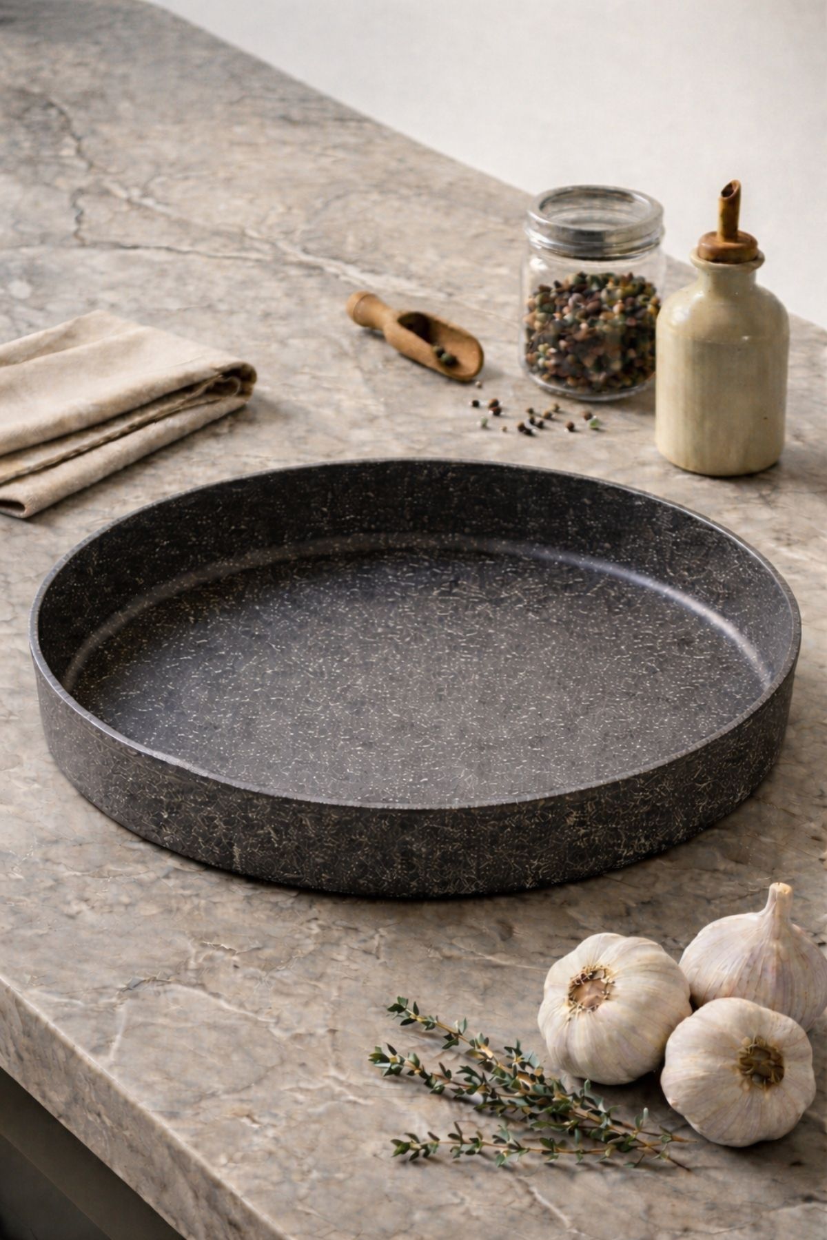 Hamarat Granit Fırın Tepsisi 30 cm - Gri Hamarat Granit Fırın Tepsisi 30 cm - Gri