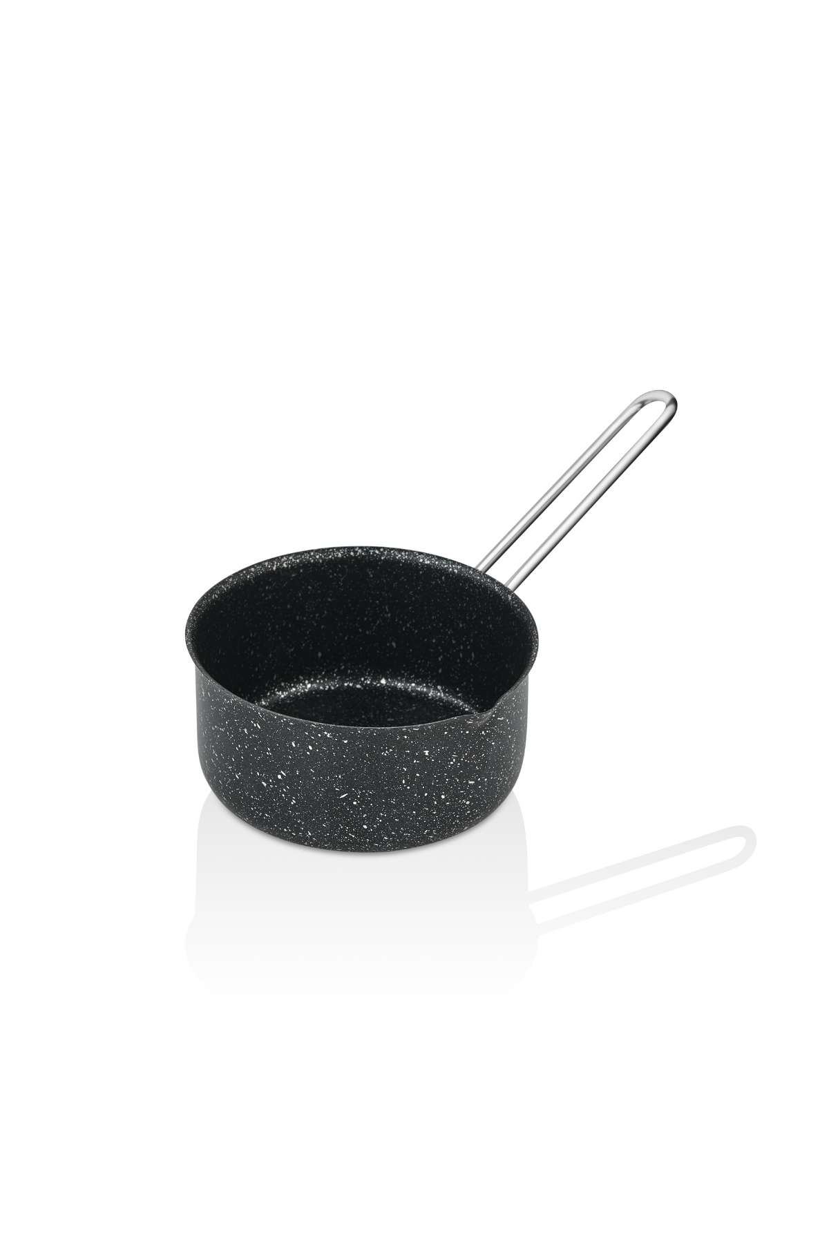 Granit Sütlük ve Sosluk 14 cm - Siyah İndüksiyonlu Mini Tencere 