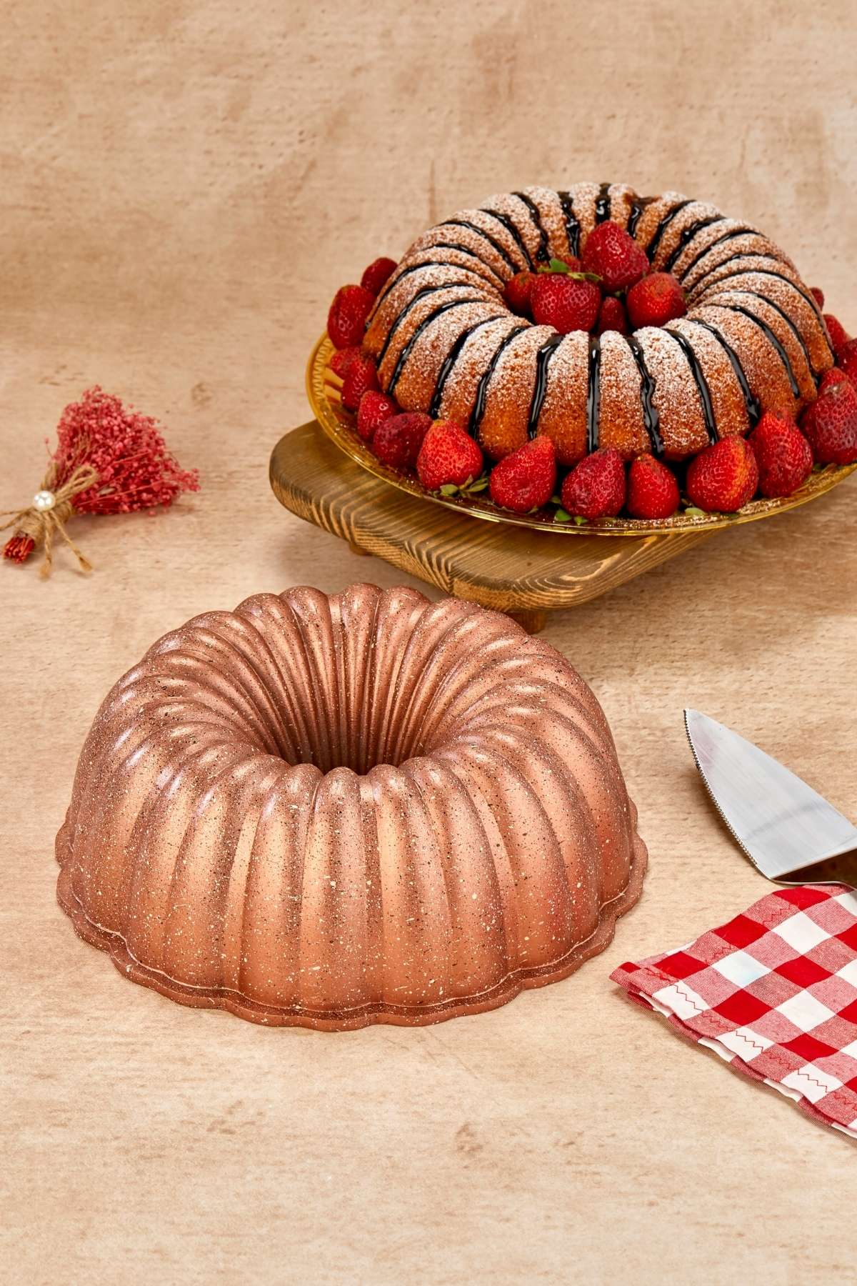 Damla Mega Granit Kek Kalıbı 28 cm