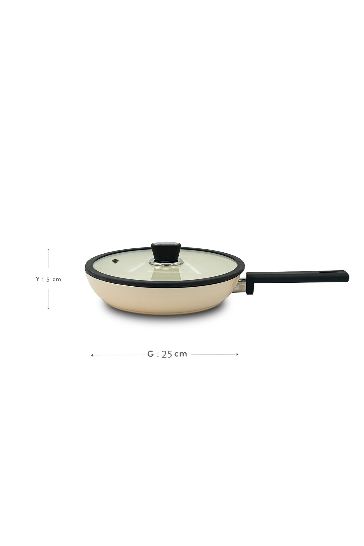 Vista Seramik Tava 26 cm - Krem