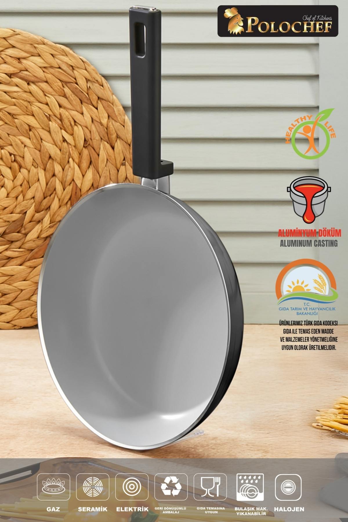 Vista Seramik 7 Parça Tencere Seti  Siyah (20-24-26-26 cm)